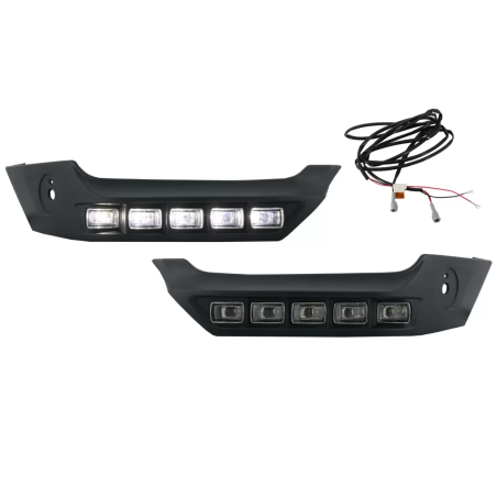 Spoiler paraurti anteriore LED DRL Extension compatibile con Mercedes G-Classe W463 (1989-in poi) (C