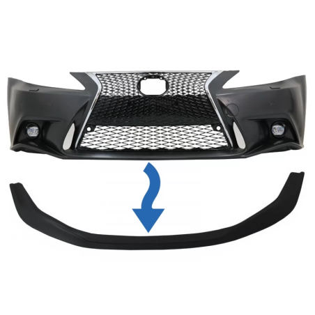 Spoiler paraurti anteriore Lip compatibile con LEXUS IS XE20 (2005-2013) IS F Sport Facelift XE30 (2