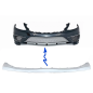 Spoiler paraurti anteriore Lip in poiper Plate cromato compatibile con Mercedes S-Classe W222 (2013-