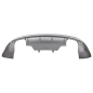 Spoiler diffusore sottoparaurti posteriore Double Outlet compatibile con Audi Q5 8R Facelift (2013-2