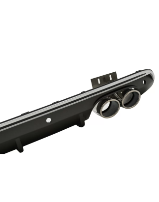 Spoiler diffusore sottoparaurti posteriore Double Outlet compatibile con Audi Q5 8R Facelift (2013-2