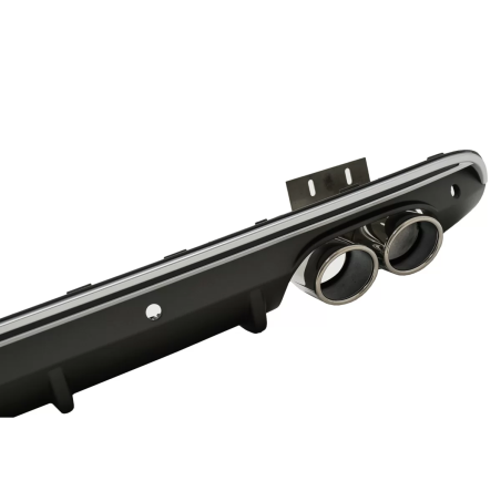 Spoiler diffusore sottoparaurti posteriore Double Outlet compatibile con Audi Q5 8R Facelift (2013-2