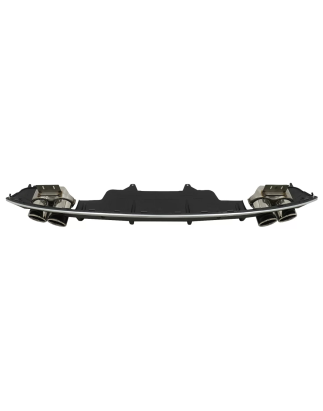 Spoiler diffusore sottoparaurti posteriore Double Outlet compatibile con Audi Q5 8R Facelift (2013-2