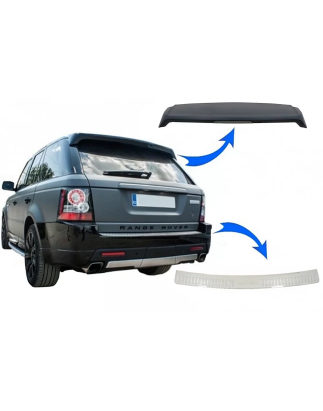 Spoiler tetto con Bumper Foot Plate compatibile con Range Rover Sport L320 (2010-2013) Aubiography d