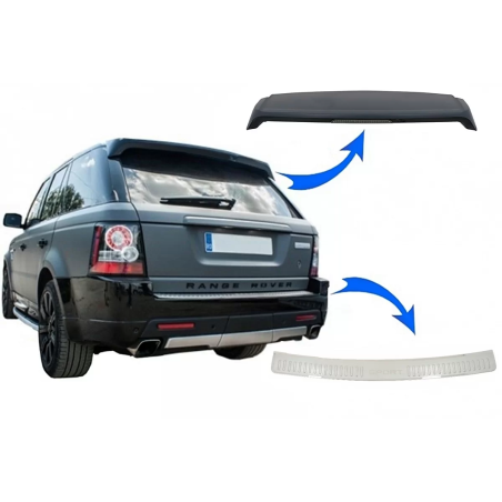 Spoiler tetto con Bumper Foot Plate compatibile con Range Rover Sport L320 (2010-2013) Aubiography d