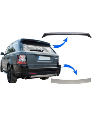 Spoiler tetto con Bumper Foot Plate compatibile con Range Rover Sport L320 (2010-2013) Aubiography d