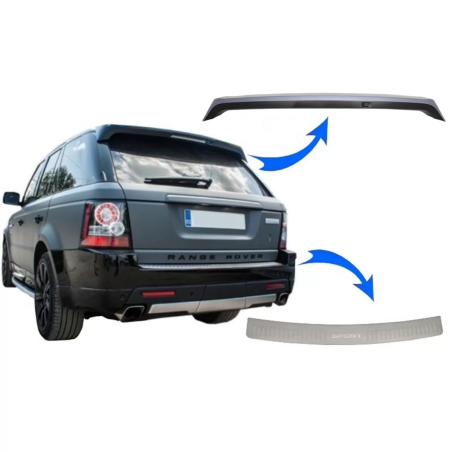Spoiler tetto con Bumper Foot Plate compatibile con Range Rover Sport L320 (2010-2013) Aubiography d