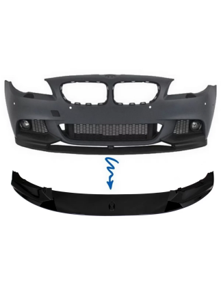 Spoiler paraurti anteriore Lip compatibile con BMW 5 Serie F10 F11 Berlina Touring (2011-2017) M des