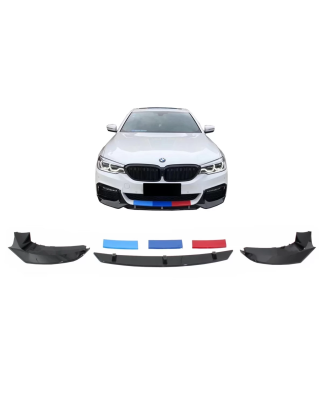 Spoiler paraurti anteriore compatibile con BMW 5 Serie G30 G31 Berlina Touring (2017-in poi) design 