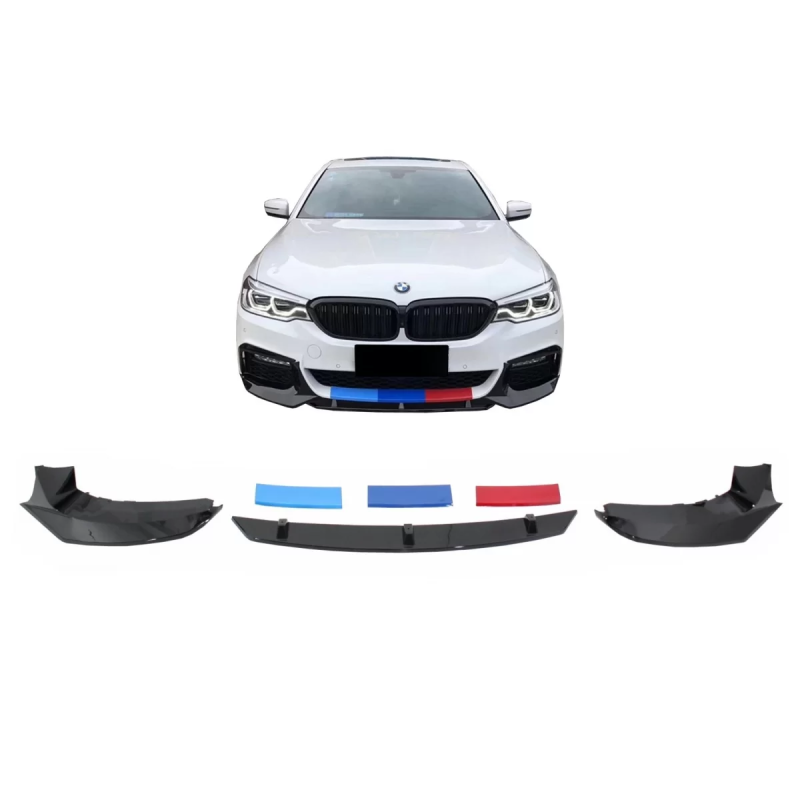 Spoiler paraurti anteriore compatibile con BMW 5 Serie G30 G31 Berlina Touring (2017-in poi) design 