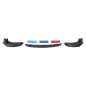 Spoiler paraurti anteriore compatibile con BMW 5 Serie G30 G31 Berlina Touring (2017-in poi) design 