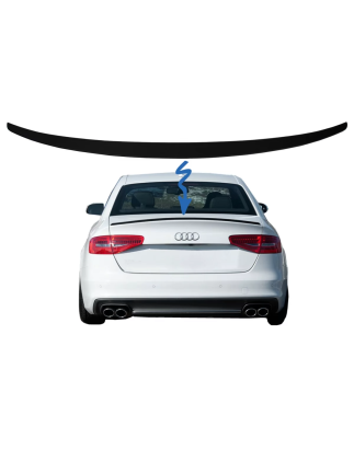 Spoiler baule compatibile con AUDI A4 B8 Berlina (2008-2015) nero opaco (Cod. K-TSAUA4B8)