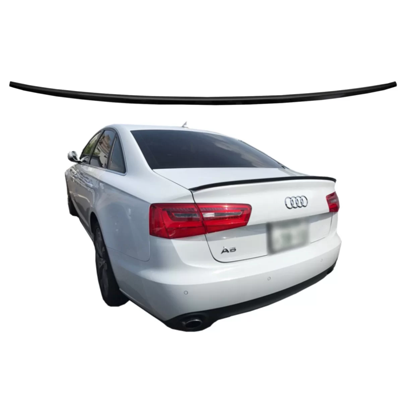 Spoiler baule compatibile con Audi A6 C7 4G 4 Doors (2011-2018) nero lucido (Cod. K-TSAUA64GPB)