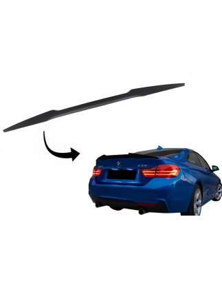Spoiler baule compatibile con BMW 4 Serie F32 (2013-in poi) M4 CSL design nero opaco (Cod. K-TSBMF33