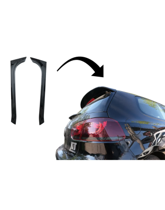 Spoiler tetto Add On Trunk Wing compatibile con VW Golf 7 (2012-2017) GTI design nero lucido (Cod. K