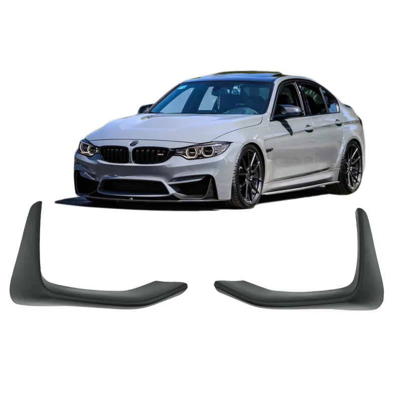 Spoiler paraurti anteriore Splitters Flaps compatibile con BMW F80 M3 F82 F83 M4 (2014-2019) (Cod. K