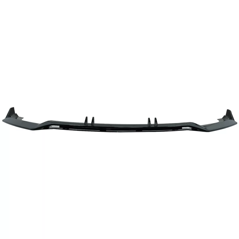 Spoiler paraurti anteriore Lip compatibile con Audi A4 B9 8W S-Line (2016-2018) nero lucido Add-On (