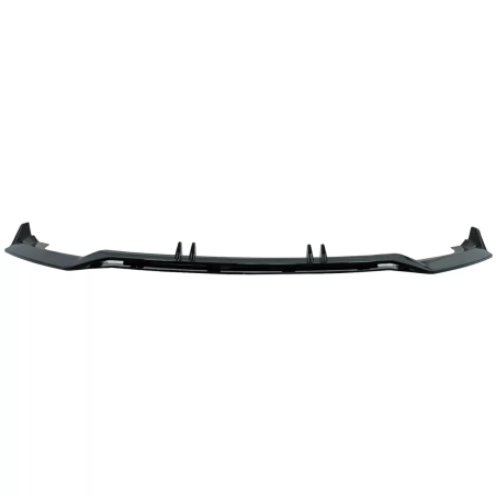 Spoiler paraurti anteriore Lip compatibile con Audi A4 B9 8W S-Line (2016-2018) nero lucido Add-On (