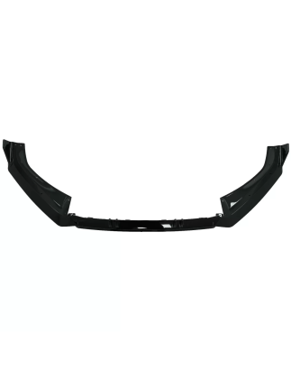 Spoiler paraurti anteriore Lip compatibile con Audi A4 B9 8W S-Line (2016-2018) nero lucido Add-On (