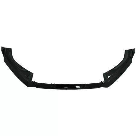 Spoiler paraurti anteriore Lip compatibile con Audi A4 B9 8W S-Line (2016-2018) nero lucido Add-On (