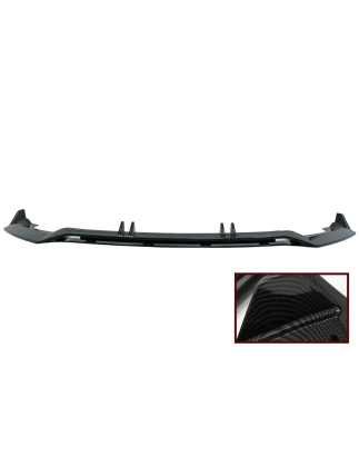 Spoiler paraurti anteriore Lip compatibile con Audi A4 B9 8W S-Line (2016-2018) look carbonio Add-On
