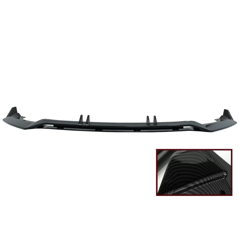 Spoiler paraurti anteriore Lip compatibile con Audi A4 B9 8W S-Line (2016-2018) look carbonio Add-On