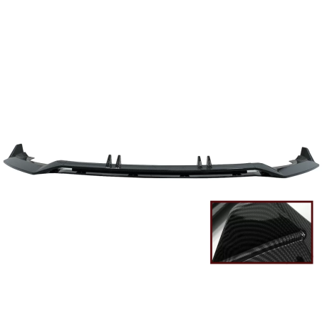 Spoiler paraurti anteriore Lip compatibile con Audi A4 B9 8W S-Line (2016-2018) look carbonio Add-On