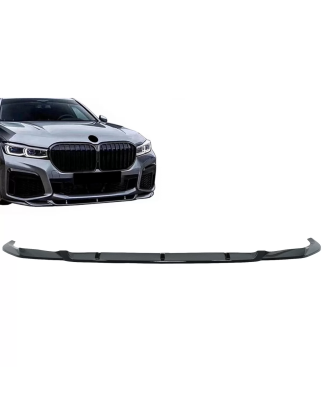 Spoiler paraurti anteriore Lip compatibile con BMW 7 Serie G11 G12 LCI M Sport (02.2019-in poi) nero