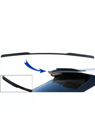 Spoiler tetto Cap compatibile con Audi Q8 SUV (2018-in poi) Sport design nero lucido Add-On (Cod. K-