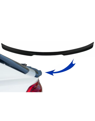 Spoiler baule compatibile con Audi Q8 SUV (2018-in poi) Sport design nero lucido (Cod. K-RSAUQ8V2MX)