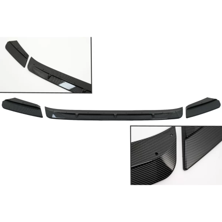 Spoiler paraurti anteriore Lip compatibile con BMW X3M G01 X4M G02 (2018-2020) M Sport look carbonio