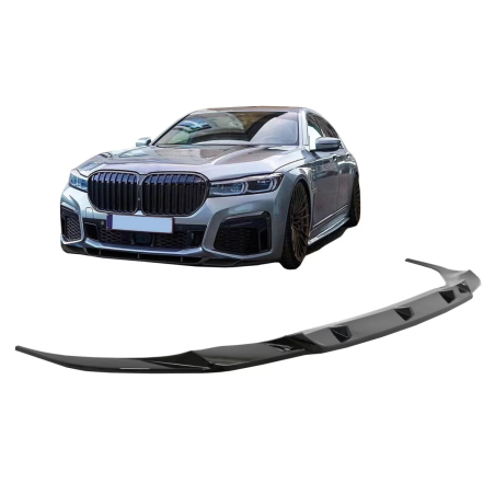 Spoiler paraurti anteriore Lip compatibile con BMW 7 Serie G11 G12 LCI M Sport (02.2019-in poi) nero
