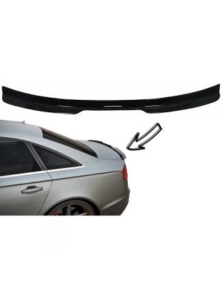 Spoiler baule compatibile con Audi A6 C7 4G Berlina 4 Doors (2011-2018) nero lucido (Cod. K-TSAUA64G