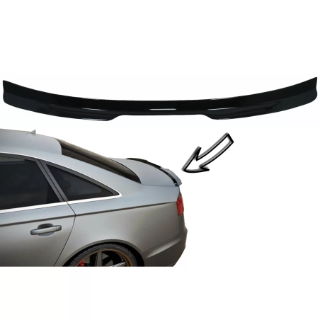 Spoiler baule compatibile con Audi A6 C7 4G Berlina 4 Doors (2011-2018) nero lucido (Cod. K-TSAUA64G