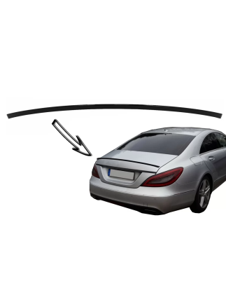 Spoiler baule compatibile con Mercedes CLS Classe W218 Berlina (2010-2018) nero lucido (Cod. K-TSMBW
