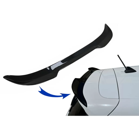 Spoiler tetto Cap compatibile con Ford Fiesta Mk8 ST / ST-Line (2017-2021) nero lucido (Cod. K-RSFFI