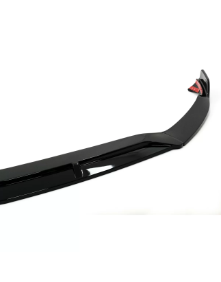 Spoiler paraurti anteriore Lip compatibile con Mercedes A-Classe W177 V177 (2018-2022) nero lucido (