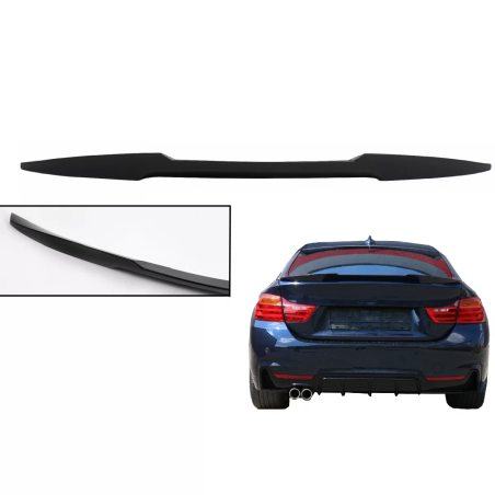 Spoiler baule compatibile con BMW 4 Serie Gran F36 (2014-2019) M4 design nero (Cod. K-TSBMF36M4CSMBN