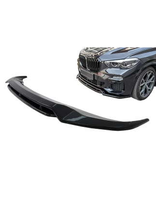 Spoiler paraurti anteriore Lip compatibile con BMW X5 G05 M-Package (2018-2022) M Sport nero lucido 