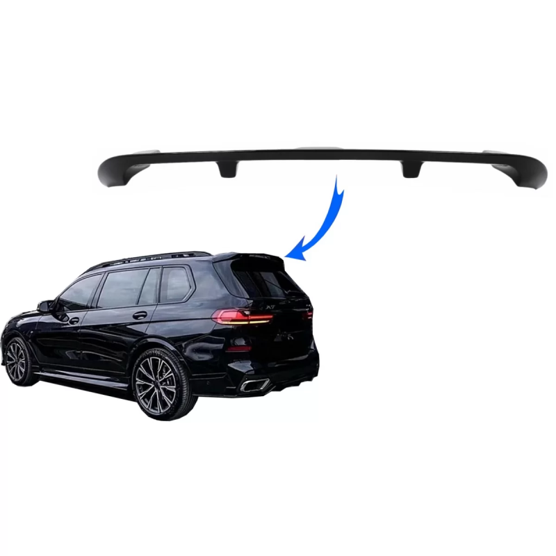 Spoiler tetto Wing compatibile con BMW X7 G07 (2018-in poi) Shiny nero (Cod. K-RSBMG07X7)