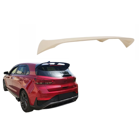 Spoiler tetto Wing compatibile con Hyundai i30 Mk3 Hatchback (2016-in poi) Unpainted (Cod. K-RSHYI30