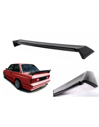 Spoiler baule Wing compatibile con BMW 3 Serie E30 Berlina Cabrio (1982-1992) nero lucido (Cod. K-TS
