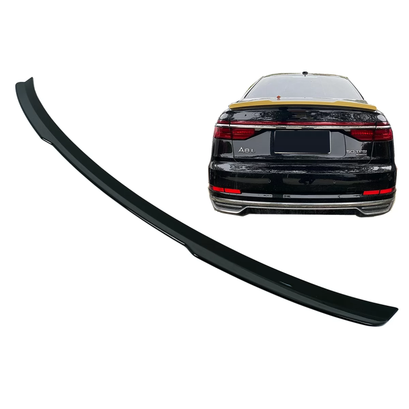 Spoiler baule Wing compatibile con Audi A8 D5 4N Berlina (2018-2022) Shiny nero (Cod. K-TSAUA8D5)