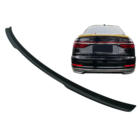 Spoiler baule Wing compatibile con Audi A8 D5 4N Berlina (2018-2022) Shiny nero (Cod. K-TSAUA8D5)