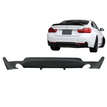 Paraurti posteriore Diffusore compatibile con BMW 4 Serie F32 F33 F36 (2013-) Cabrio M Performance d