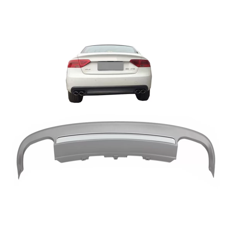 Paraurti posteriore Spoiler Diffusore compatibile con Audi A5 8T 2 Doors Cabrio (2012-2015) S5 desig