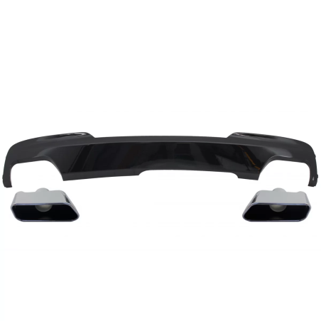 Double Outlet Diffusore d'aria Brilliant nero Edition con Terminali di scarico Sport M-Tech 550i des