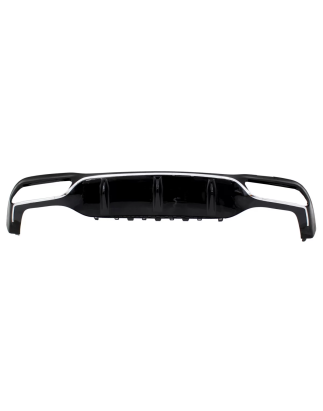 Diffusore posteriore compatibile con Mercedes Classe E W213 (2016-2019) E63 design cromato Edition (