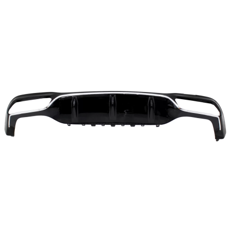 Diffusore posteriore compatibile con Mercedes Classe E W213 (2016-2019) E63 design cromato Edition (