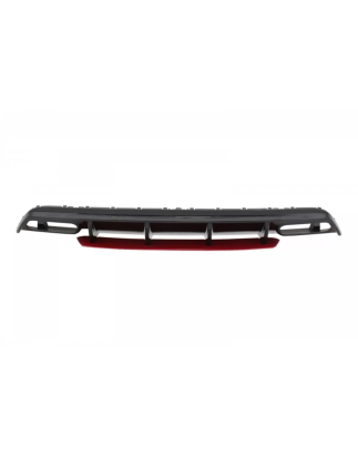 Paraurti posteriore Spoiler Diffusore con Terminali di scarico compatibile con Mercedes A-Classe W17